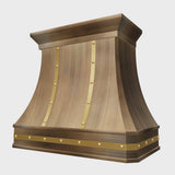 Prime Classic Custom Curved Antique Brass Vent Hood PB3-R09