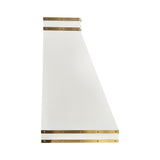 prime custom white painted stainless steel stove range hood with brass accents for transitional kitchens 