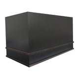 prime custom outdoor black stainless steel range hood-2