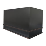 prime custom outdoor black stainless steel range hood-3