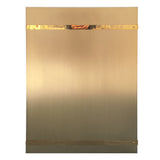 clean line box-shaped brass vent hood