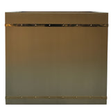 brass vent hood with with clean line front view