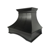 high quality dark copper vent hood with seamless technology for farmhouse kitchen