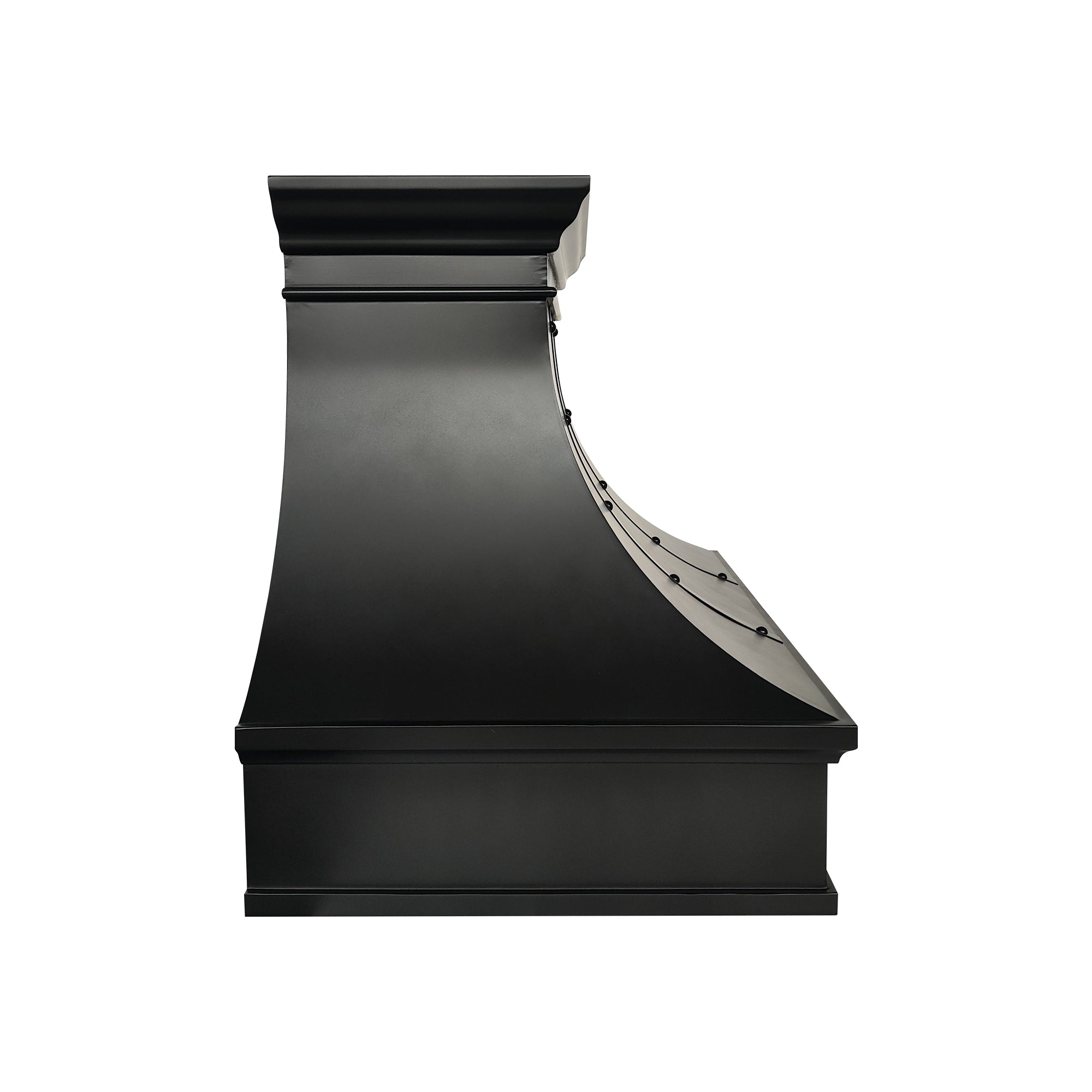 high quality dark copper kitchen hood with seamless technology