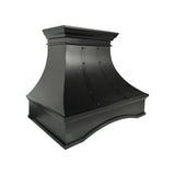 high quality dark copper vent hood with seamless technology for transitional kitchens