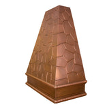 prime custom designed stone relief copper vent range hood-3