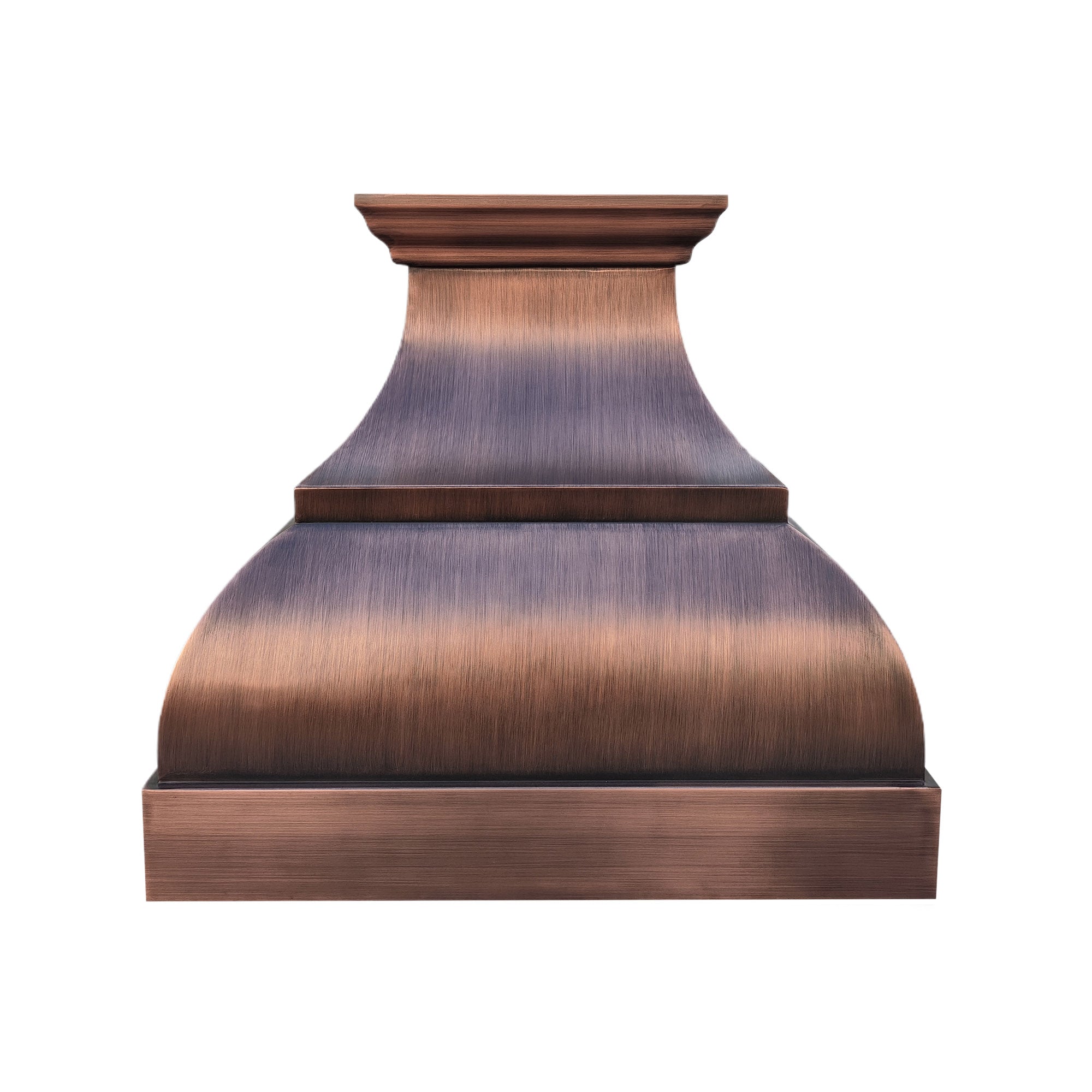 farmhouse copper kitchen range hood
