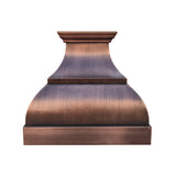 farmhouse copper kitchen range hood

