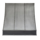 prime custom outdoor stainless steel range hood in geometric design-1