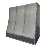 prime custom outdoor stainless steel range hood in geometric design-3
