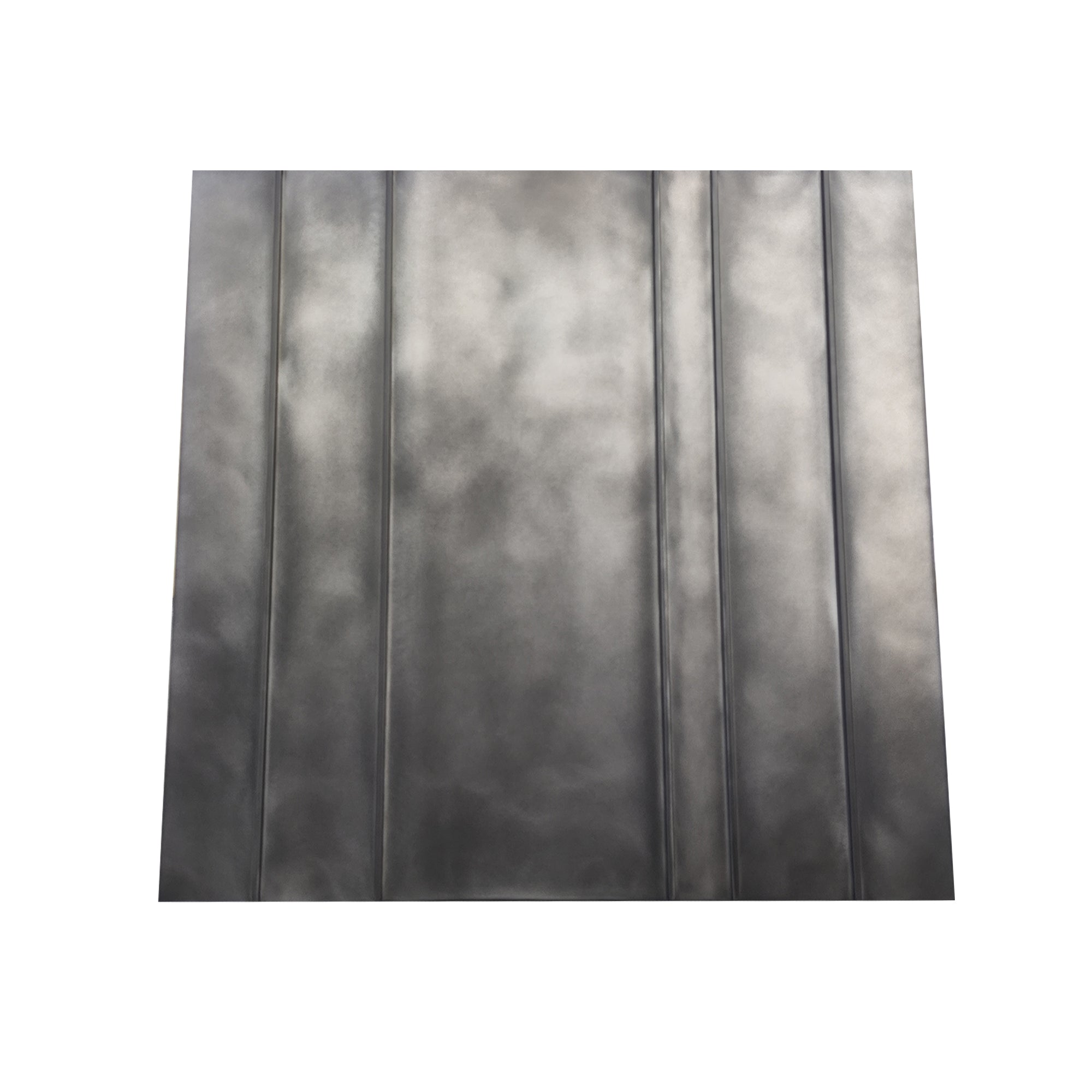 zinc range hood with geometric precision design front view