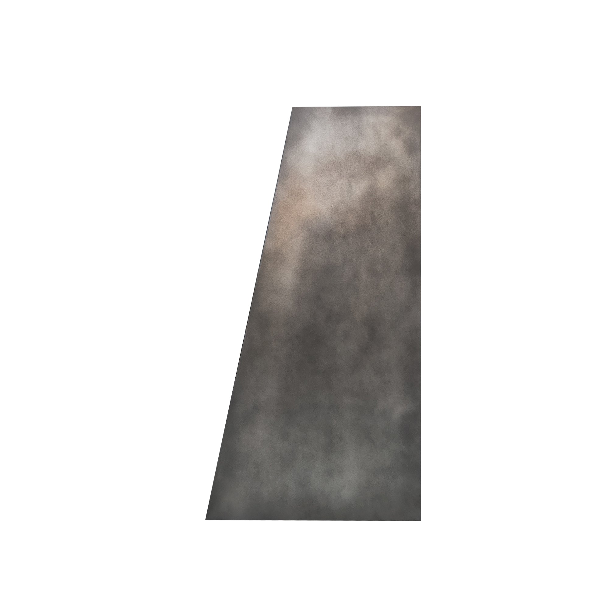 zinc range hood with geometric precision design side view