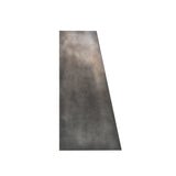 zinc range hood with geometric precision design side view