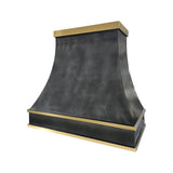 antique blacken zinc kitchen range hood handcrafted from premium artisans