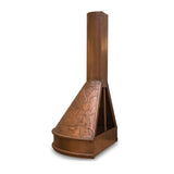 prime custom copper range hood with mountain reverie pattern for luxury kitchens-3