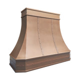 prime custom vintage copper kitchen range hood with handmade details for farmhouse kitchen designs