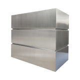 prime custom sleek outdoor stainless steel range hood-3