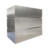 prime custom sleek outdoor stainless steel range hood-2