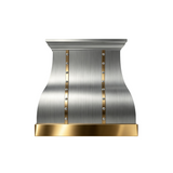 prime custom bell shaped design stainless steel range hood