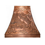 prime custom curved woodland ranch copper range hood for farmhouse-1
