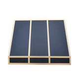 sleek stainless steel vent hood front view