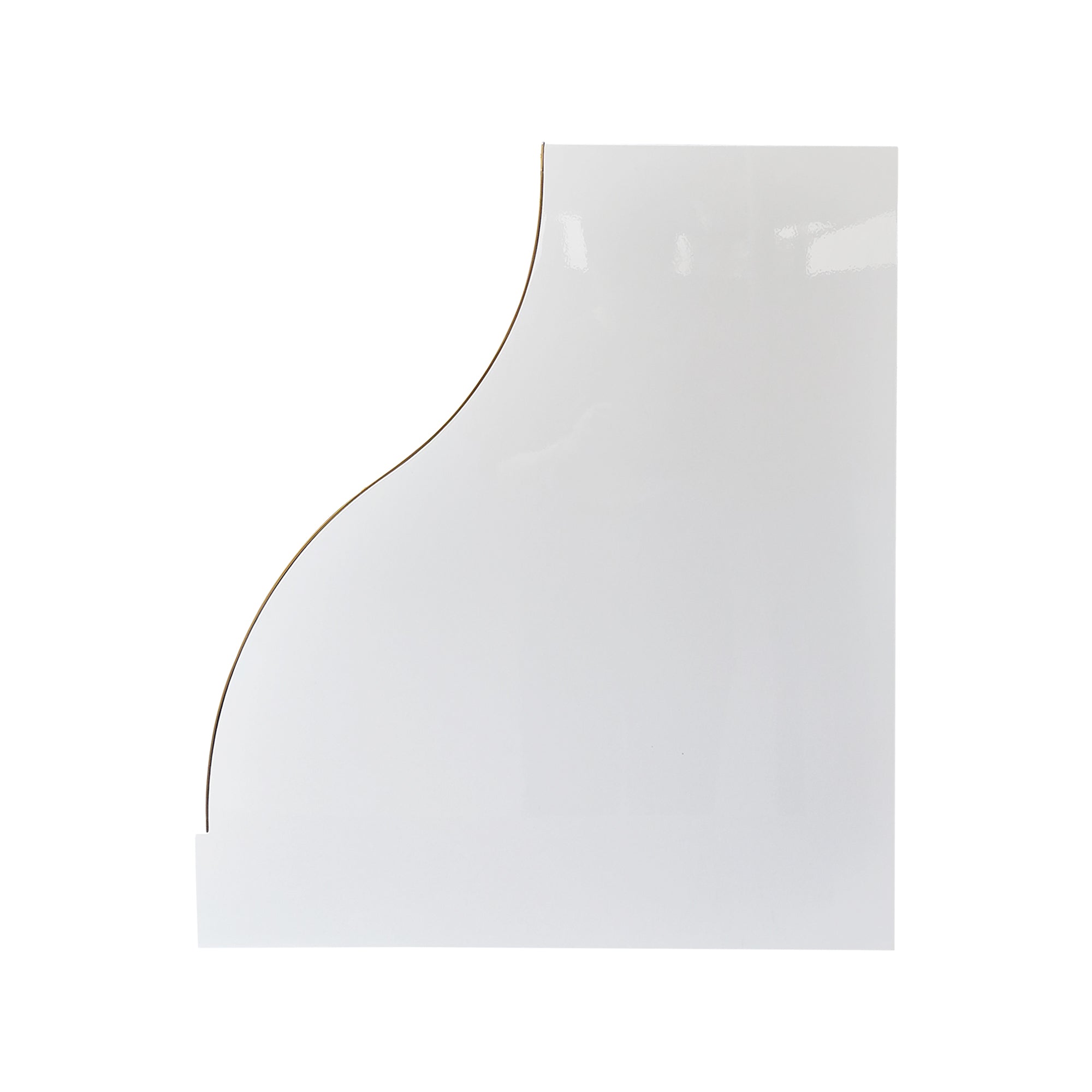 industrial white stainless steel range hood steel side view