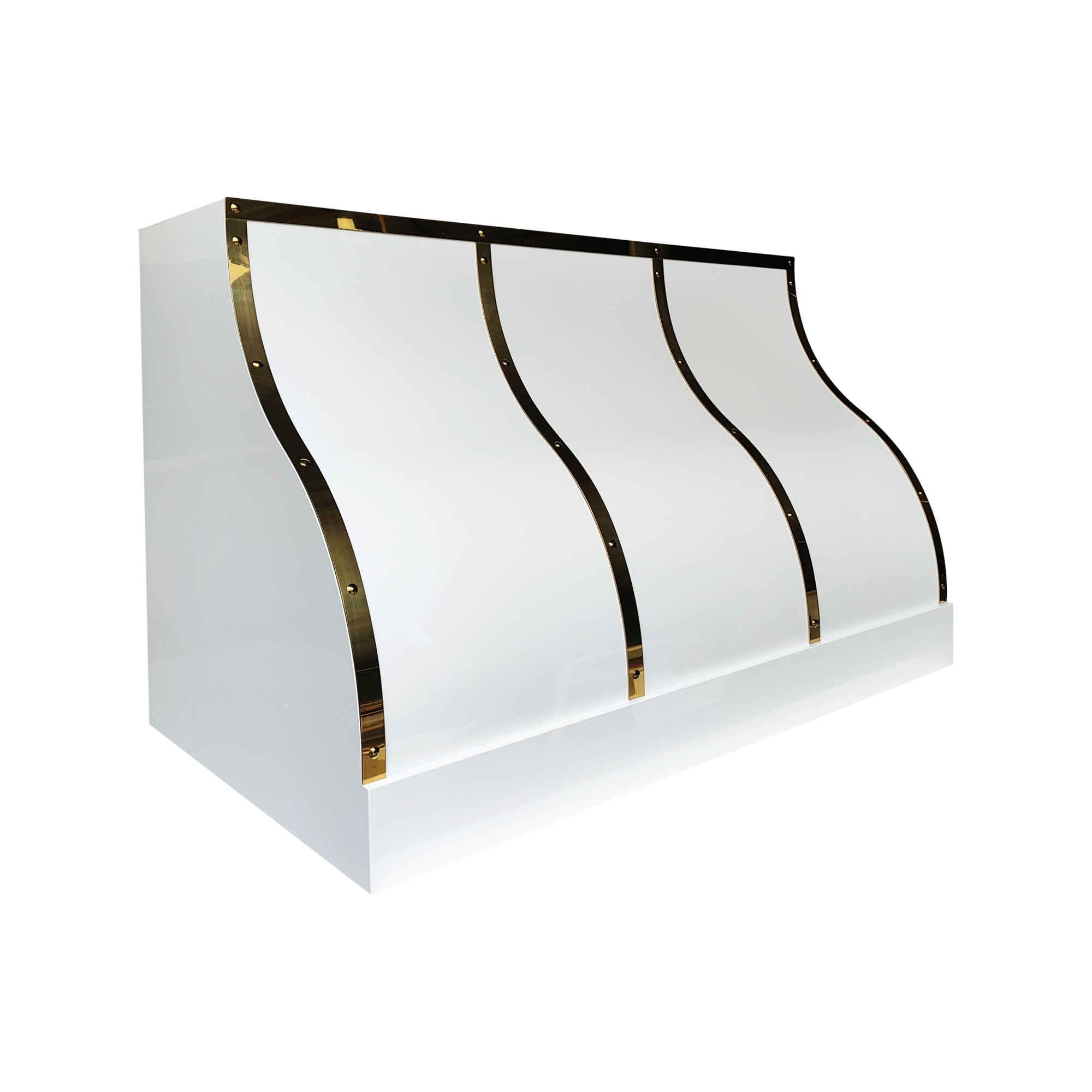 industrial white stainless steel range hood