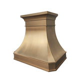 Prime Luxury Refined Curved Custom Brass Range Hood PB3-R01