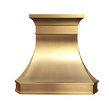 Prime Luxury Refined Curved Custom Brass Range Hood PB3-R01