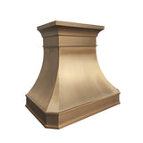 Prime Luxury Refined Curved Custom Brass Range Hood PB3-R01
