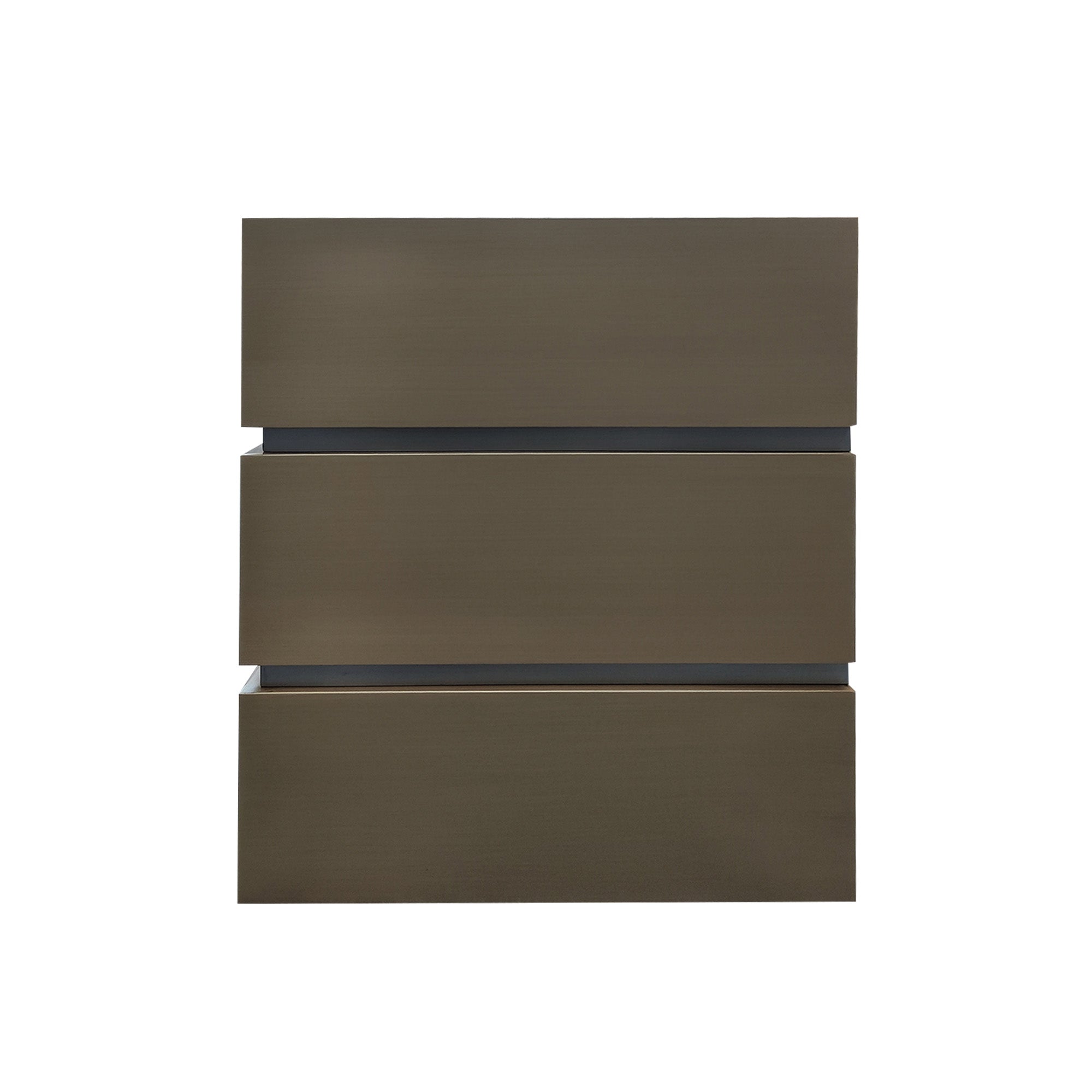 box shaped stainless steel vent hood front view