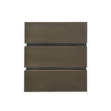 box shaped stainless steel vent hood front view