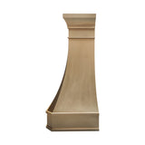 brass kitchen hood side view
