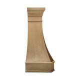 brass range hood side view
