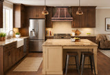 Prime Custom Sleek Curved Copper Vent Hood PC7-R08
