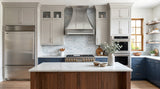 Prime Custom Curved Wood-grained Stainless Steel Range Hood PS3-R06