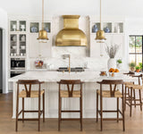 Prime Custom Bell Shaped Farmhouse Brass Vent Hood PB1-E06
