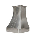 stainless steel kitchen hood with curve