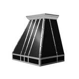 geometric stainless steel range hood